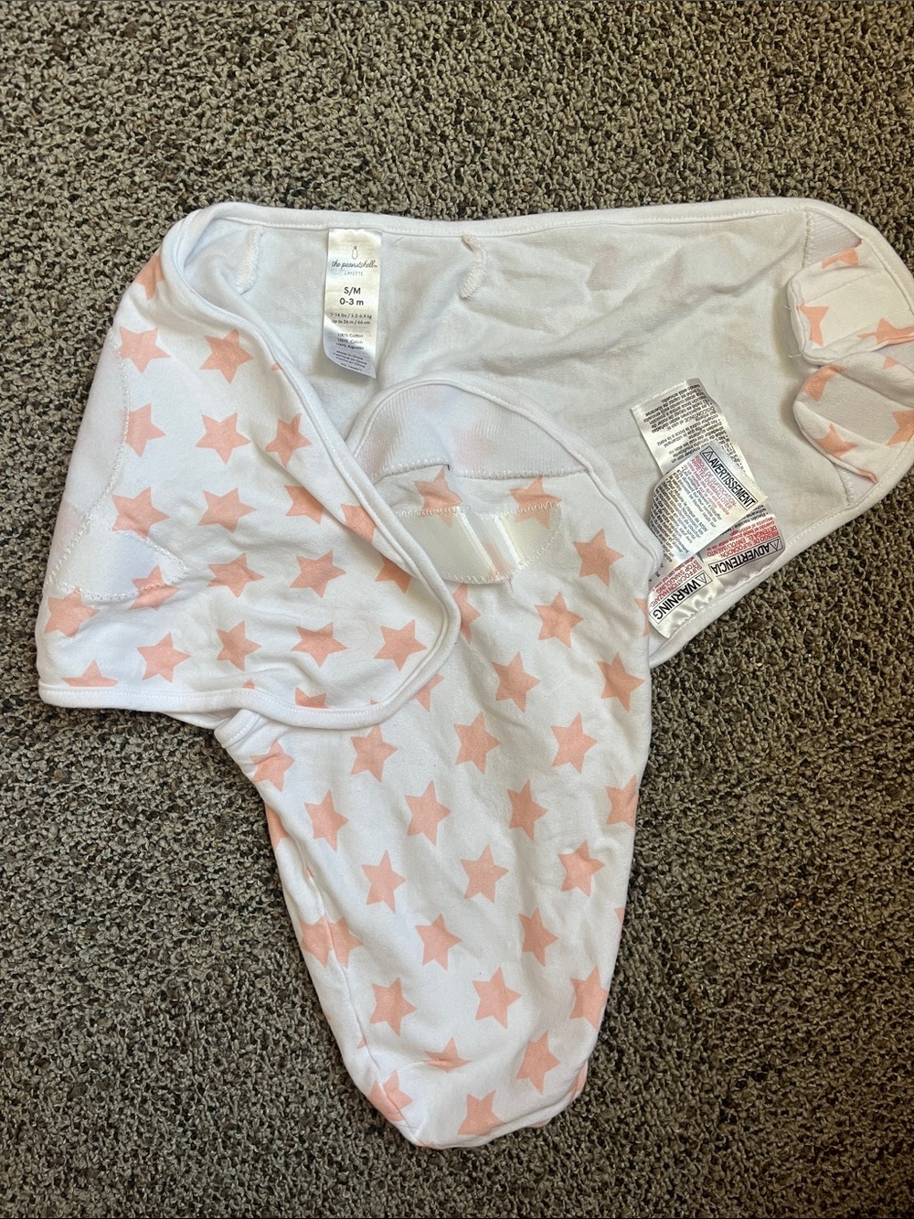 SwaddleMe Pink Star Infant Swaddle